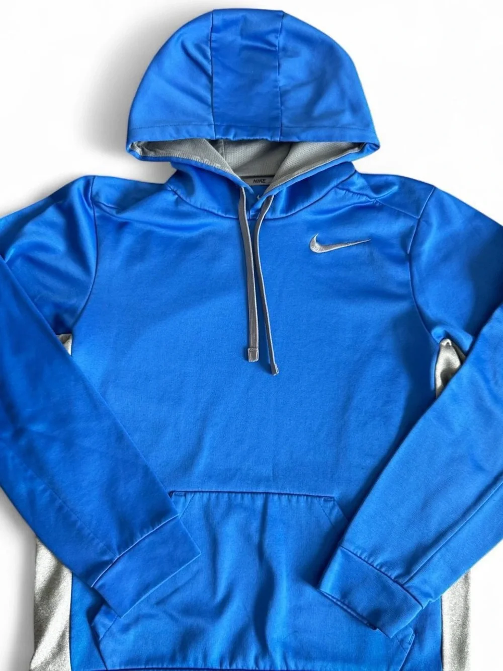 Unisex Nike Athletic Royal Blue Active  Therma Fit Polyester Hoodie Size Small